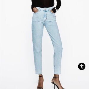 Zara High Rise Mom Jeans